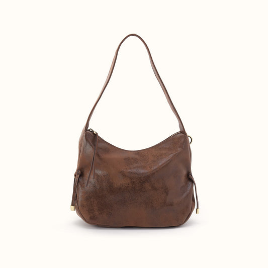 Kori Hobo Shoulder In Buffed Leather - Mocha