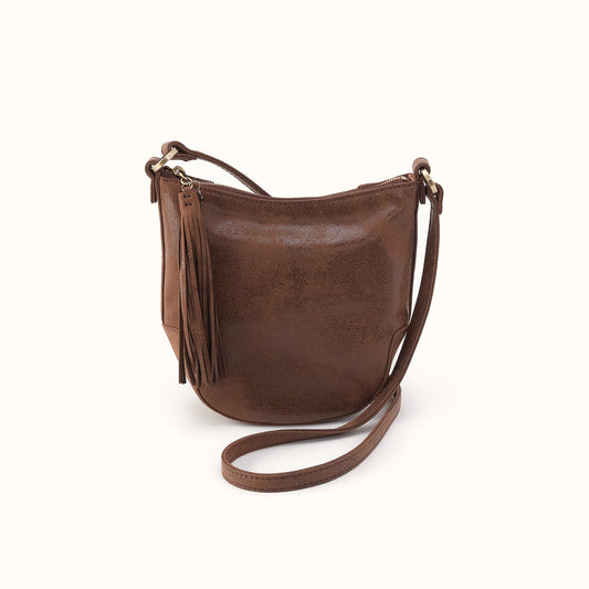 Lexi Crossbody In Buffed Leather - Mocha
