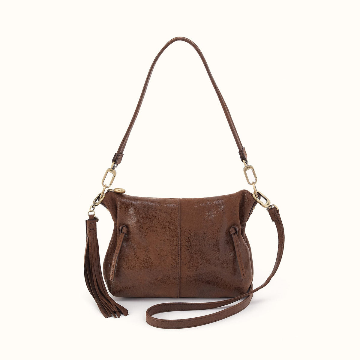 Kori Crossbody Shoulder In Buffed Leather - Mocha