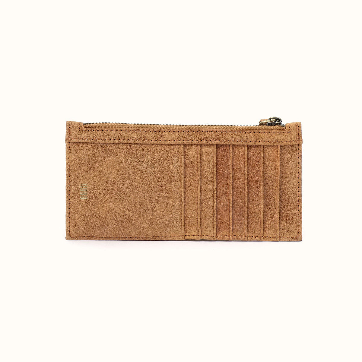 Carte Card Case In Buffed Leather - Whiskey