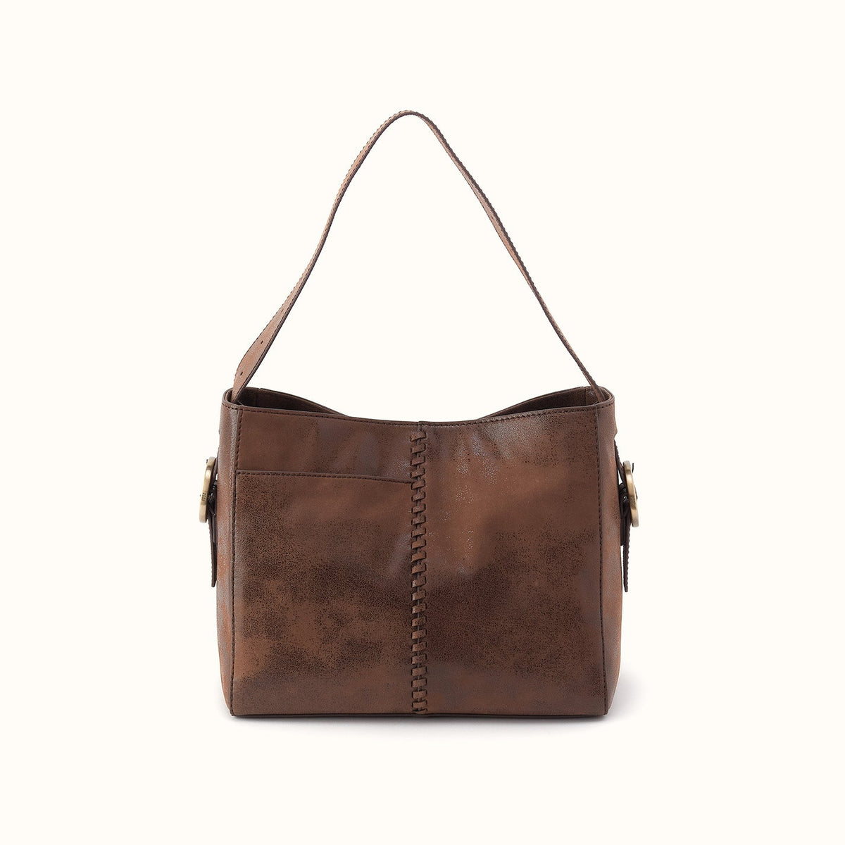 Render Shoulder Bag In Buffed Leather - Mocha