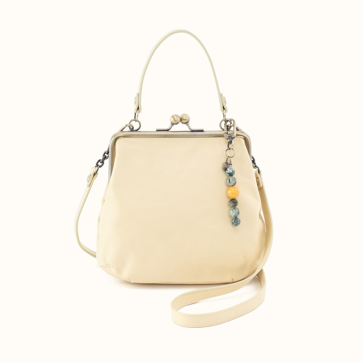 Alba Crossbody in Polished Leather - Butter Yellow