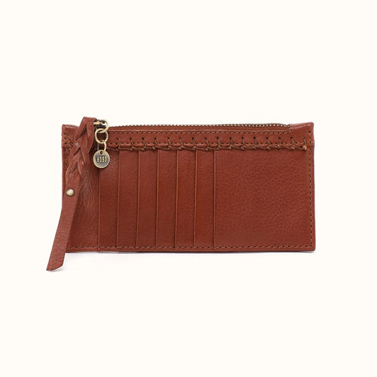 Carte Card Case In Washed Leather - Kindling Brown