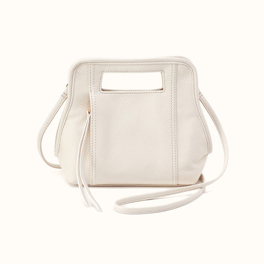 Ace Crossbody in Pebbled Leather - Coastal Cloud
